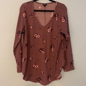 Floral long sleeve top